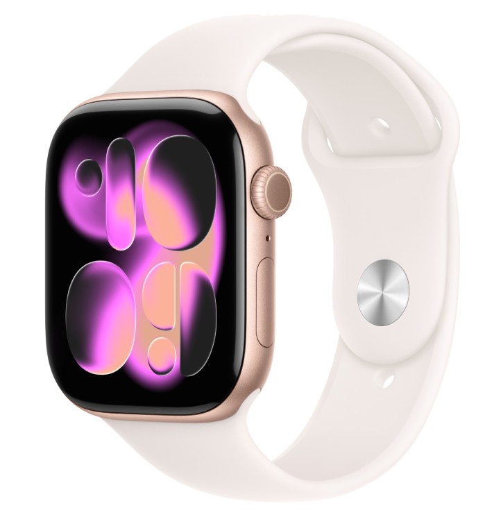 Смарт-часы Apple Watch Series 11 GPS 46mm Rose Gold Aluminum Case with Light Blush Sport Band M/L